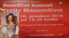 Benefiční koncert Yvetty Blanarovičové