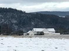 zimní cestou katastrem Újezdu